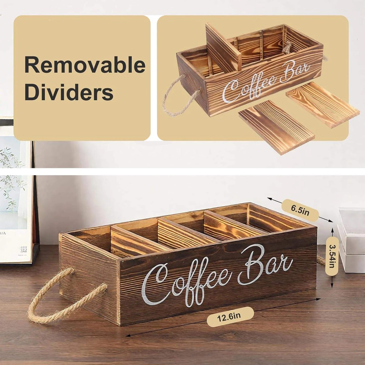 Wooden tea /coffee holder