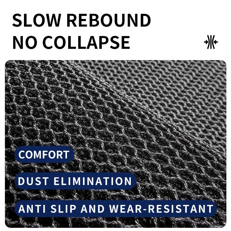 Non-slip heavy rubber doormat with a comfort feet feel.