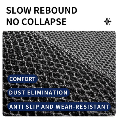 Non-slip heavy rubber doormat with a comfort feet feel.