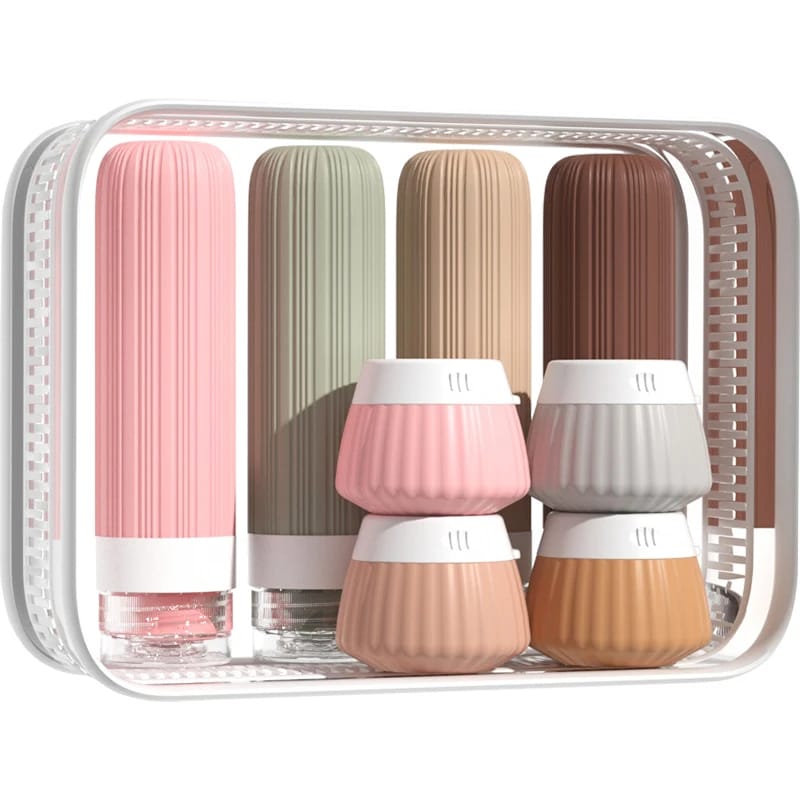 Big capacity colorful travel lotion bottles with cream bottles