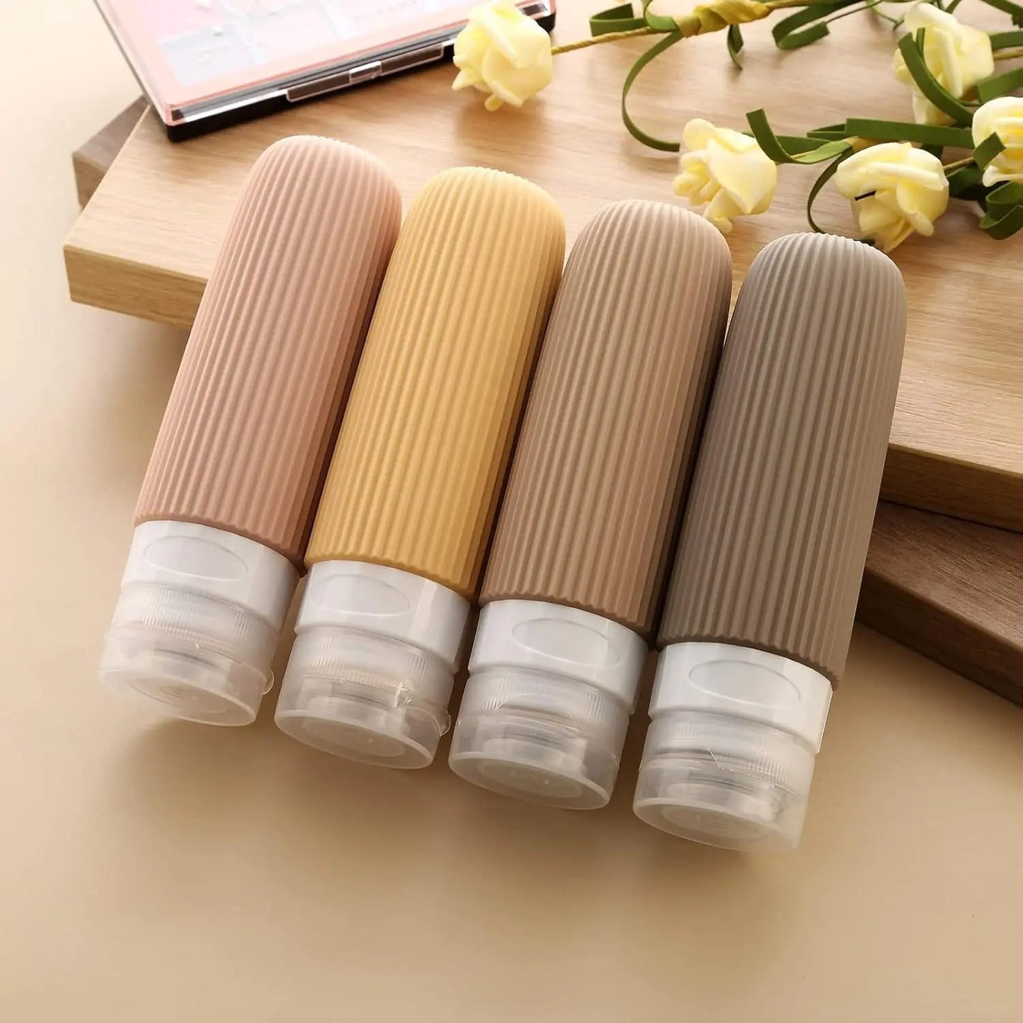 Big capacity colorful travel lotion bottles 
