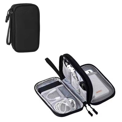 Travel Cable Organizer Bag Double Layer Storage Case