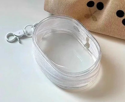 Portable Mini Clear Zipper Storage Bag