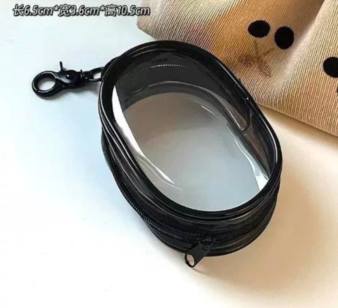 Portable Mini Clear Zipper Storage Bag