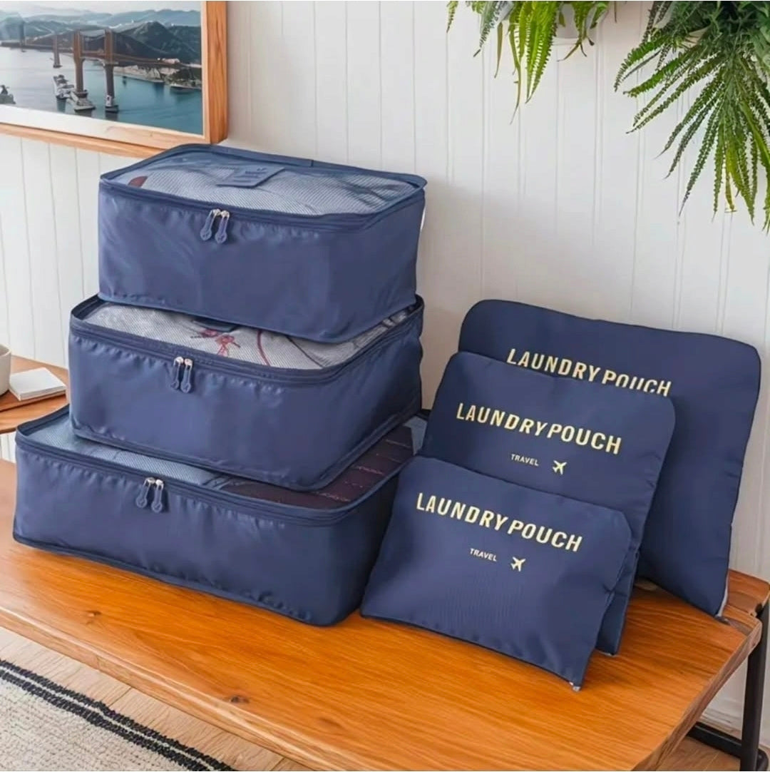 6pcs Luggage Travel Organizers For Suitcase 