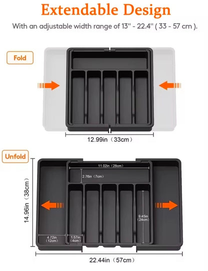 Expandable Cutlery Drawer organizer 