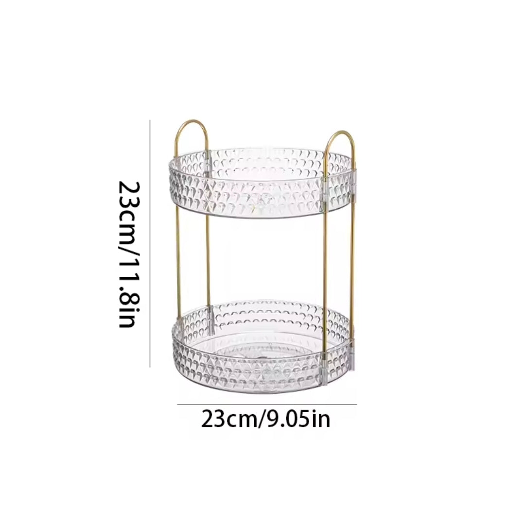 360° Rotating Makeup Storage Rack Multi-Layer Organizer