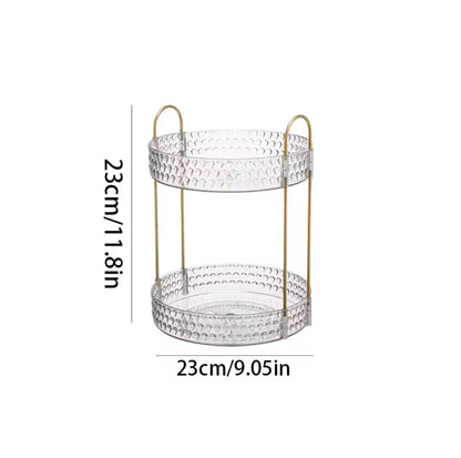 360° Rotating Makeup Storage Rack Multi-Layer Organizer