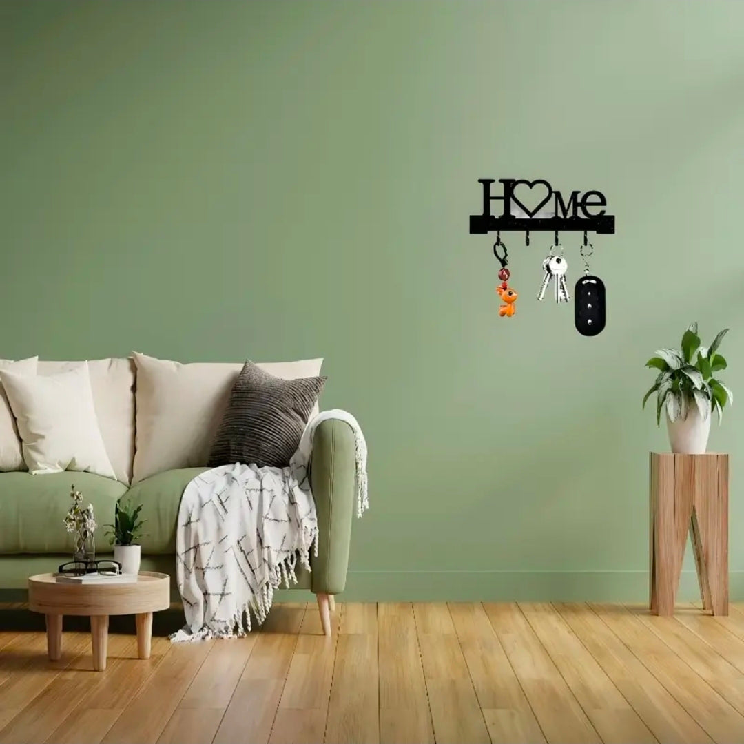 Wall mounted Home Love Shape Key Holder Rack