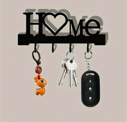 Wall mounted Home Love Shape Key Holder Rack