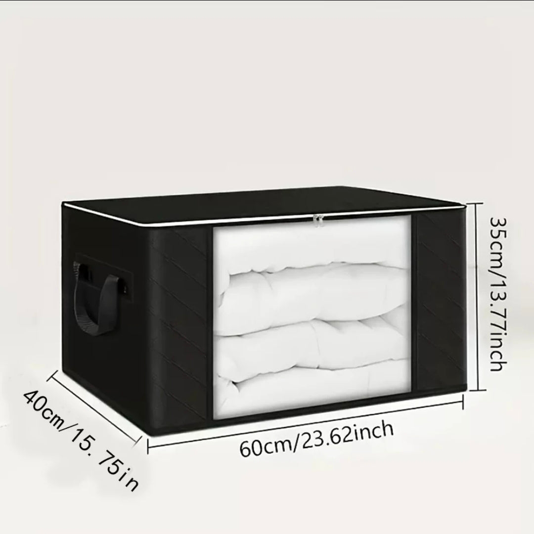 Foldable Storage Box Organizer with Transparent Window