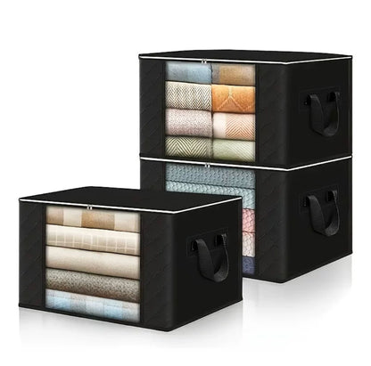 Foldable Storage Box Organizer with Transparent Window
