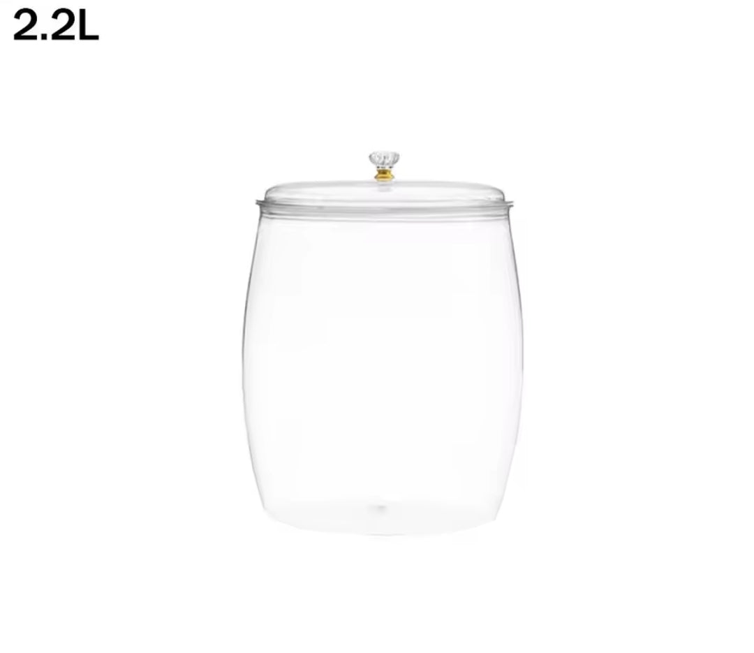 Transparent Large Sealed Storage Jar