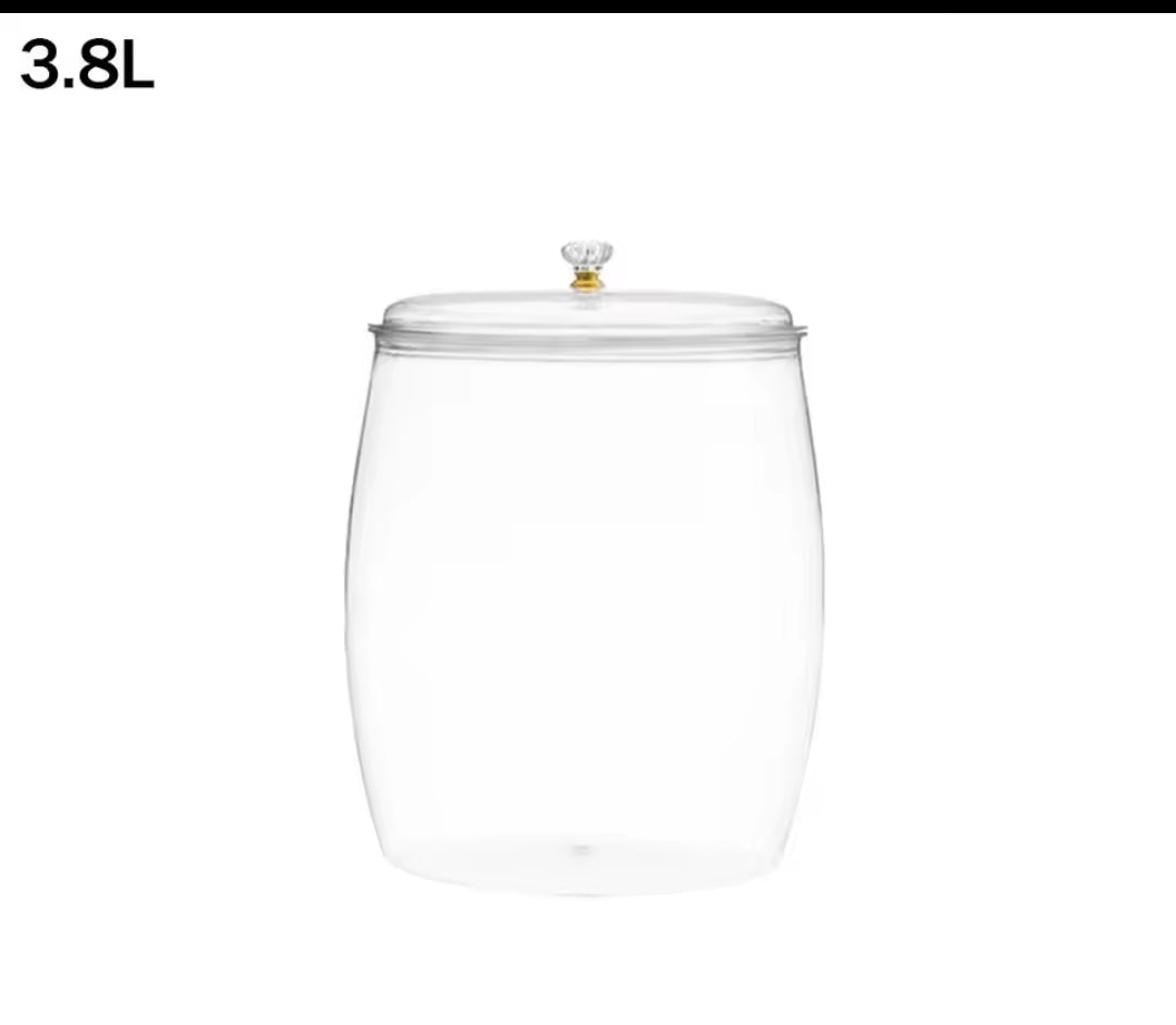 Transparent Large Sealed Storage Jar