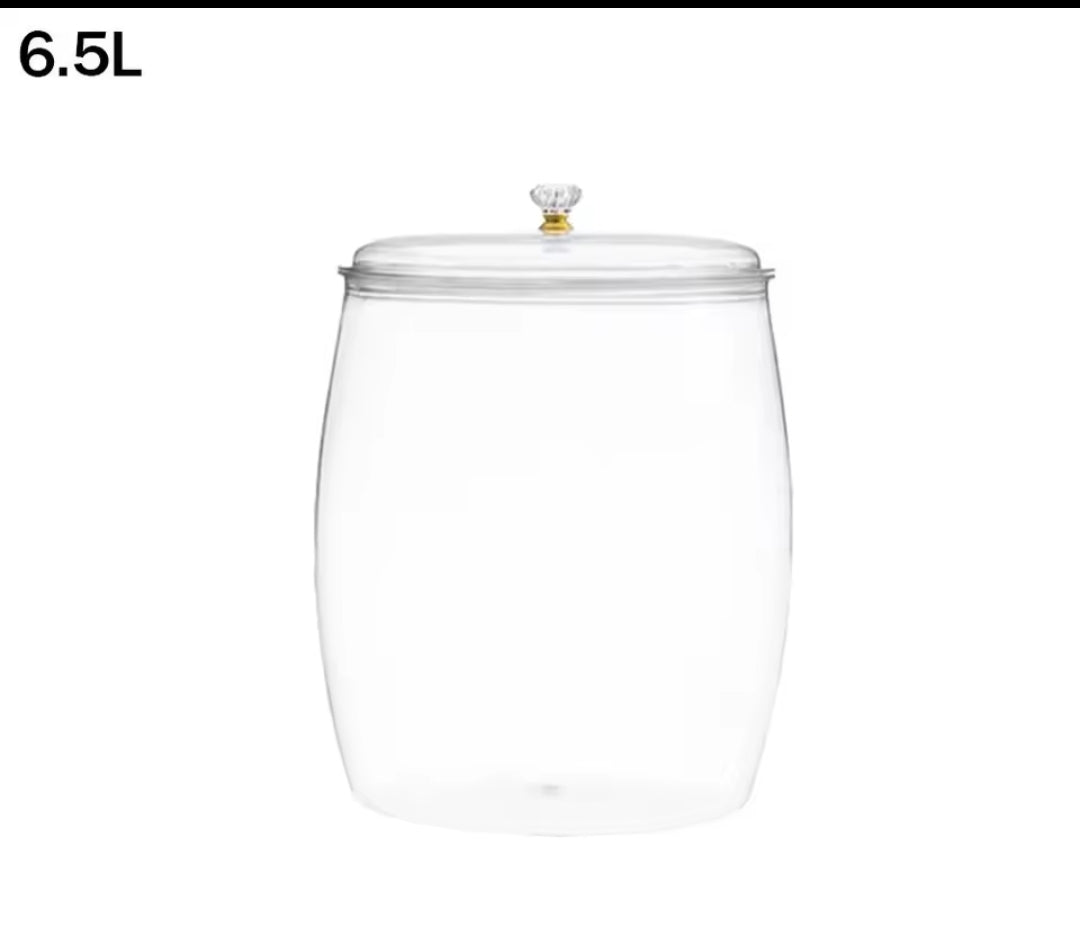 Transparent Large Sealed Storage Jar