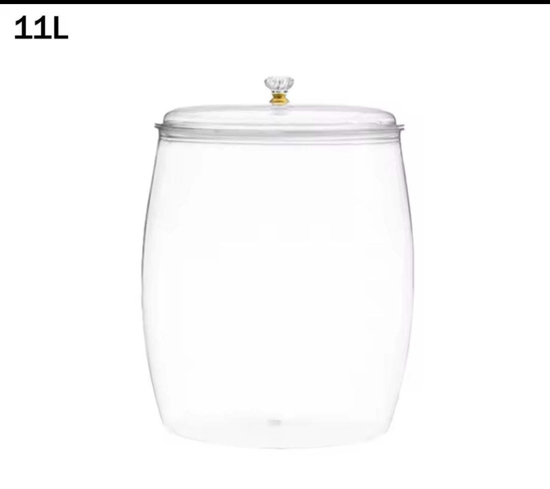 Transparent Large Sealed Storage Jar