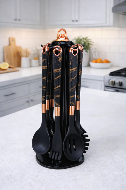 7pc silicone spoon set 